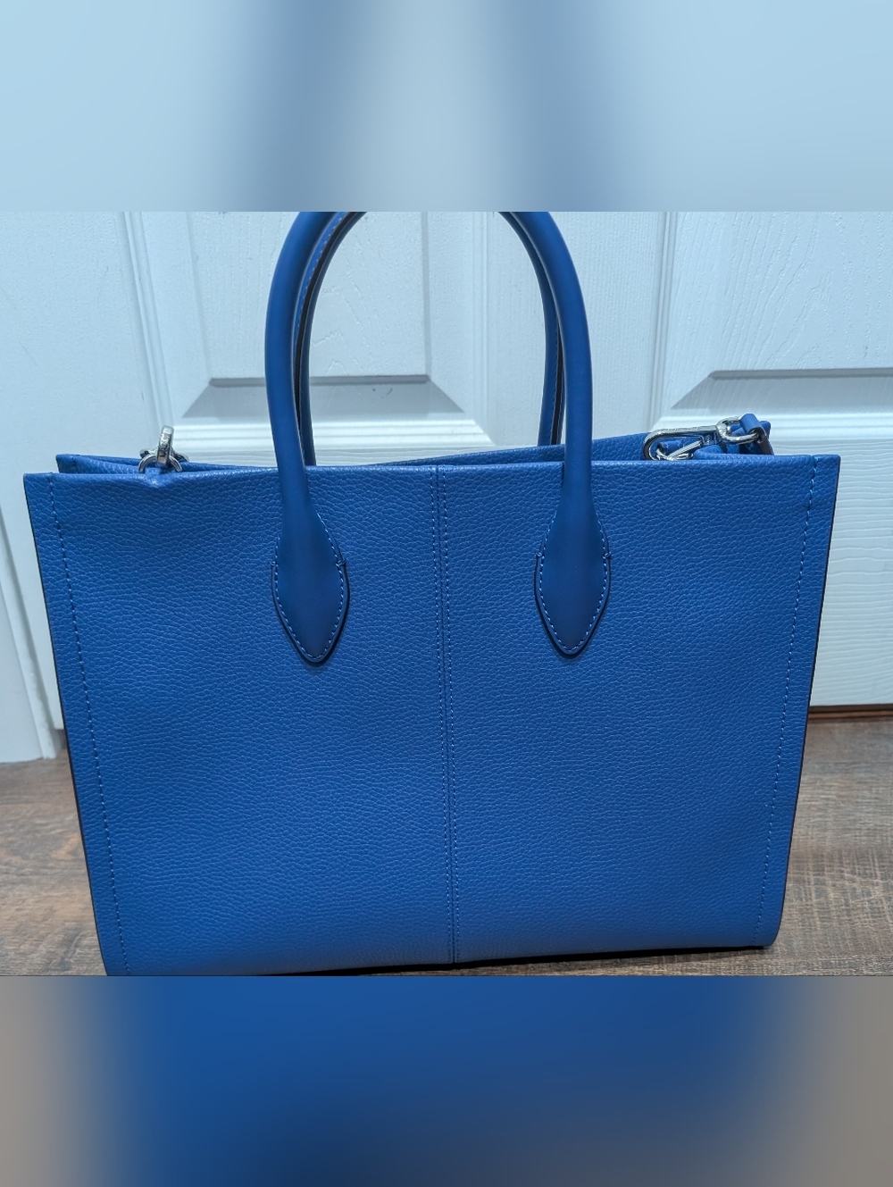 Michael Kors Mirella Medium Pebble Leather Tote Bag - Picture 6 of 11